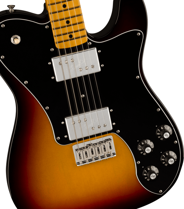 Fender American Vintage II 1975 Telecaster Deluxe Maple Fingerboard 3-Color Sunburst Electric Guitar