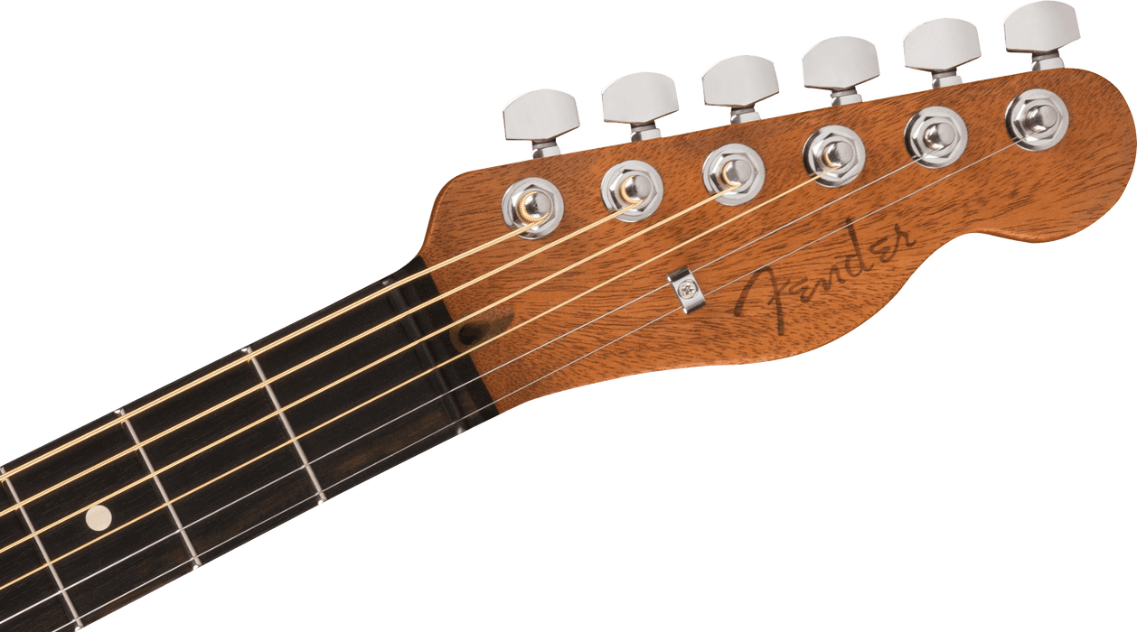 Fender American Acoustasonic Telecaster All-Mahogany Ebony Fingerboard Bourbon Burst Acoustic Guitar With Gig Bag
