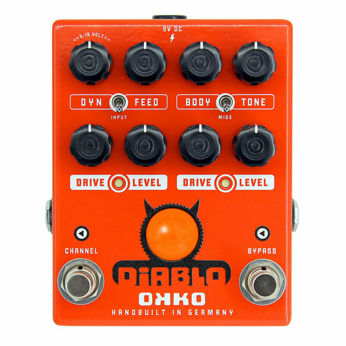 Okko FX Diablo Dual Two Channel Overdrive Guitar Pedal