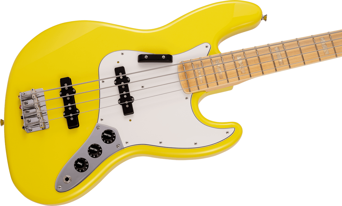 Fender Made in Japan Limited International Color Jazz Bass Maple Fingerboard Monaco Yellow  With Gig Bag
