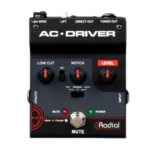 Radial AC Driver Compact Acoustic Preamp Guitar Pedal