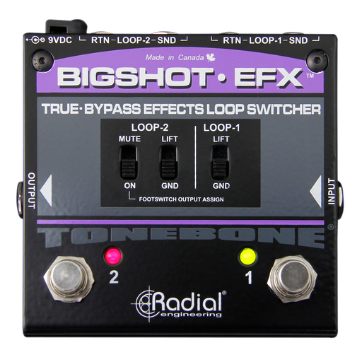 Radial Engineering BigShot EFX true bypass effects loop switcher