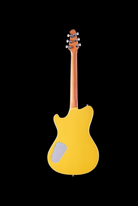 Powers Electric A-Type Saffron Yellow Metallic With Softshell Case