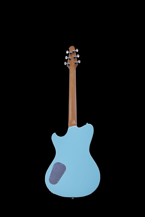 Powers Electric A-Type Larkspur Blue With Softshell Case
