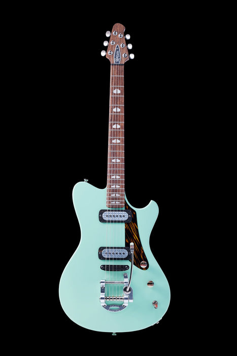 Powers Electric A-Type Mint Green With Softshell Case