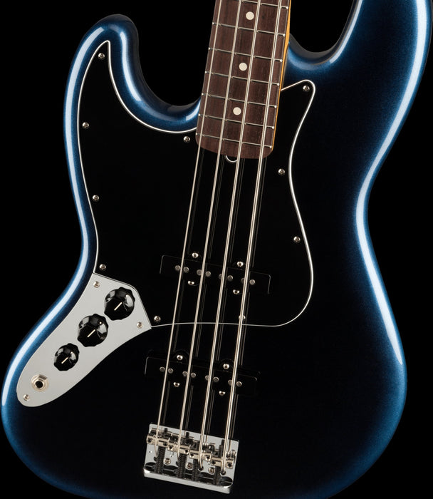 Fender American Professional II Jazz Bass Left-Hand Rosewood Fingerboard Dark Night With Case