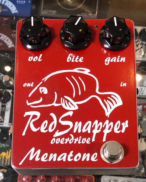 Menatone Red Snapper (Skinny Fish) 3 Knob Overdrive Point to Point Pedal Limited Run