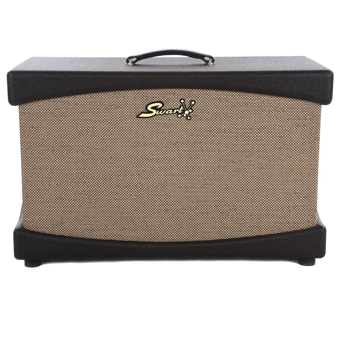 Swart Stereo 2x12" Creamback Speakers Dark Tweed Guitar Amp Cabinet
