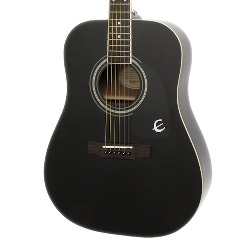 Epiphone DR-100 Dreadought Ebony Acoustic Guitar