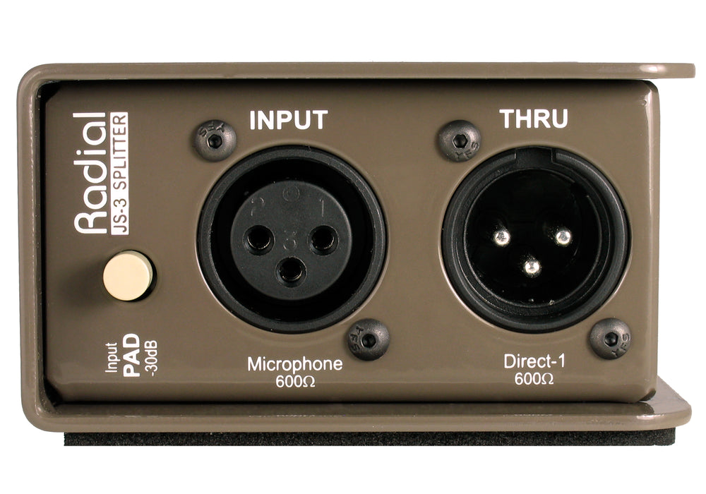 Radial Engineering JS3 Passive Microphone Splitter Direct Box