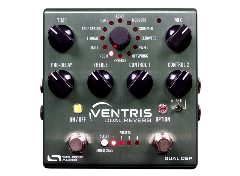 Source Audio Ventris Dual Reverb Guitar Effect Pedal