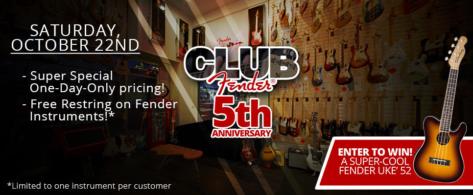 Club Fender 5th Anniversary Fan Appreciation Day!