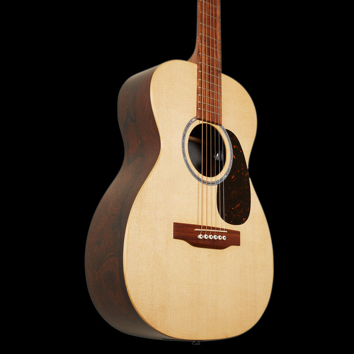 Martin 0-X2E Cocobolo Acoustic-Electric Guitar Front Angle Up