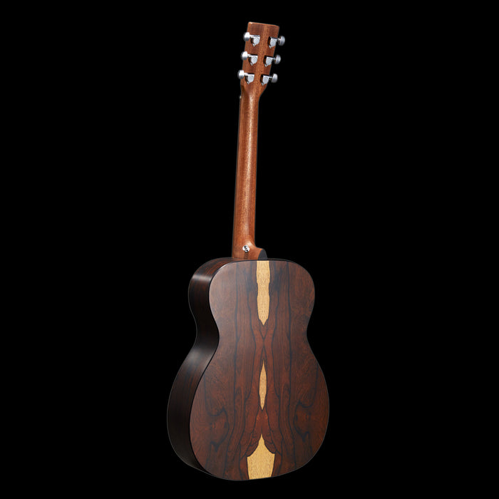 Martin 00-X2E Cocobolo Acoustic-Electric Guitar Back Angle