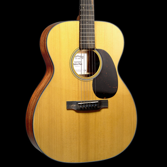 Martin 000E Retro Plus Mahogany Natural Acoustic Guitar Front Angle Right