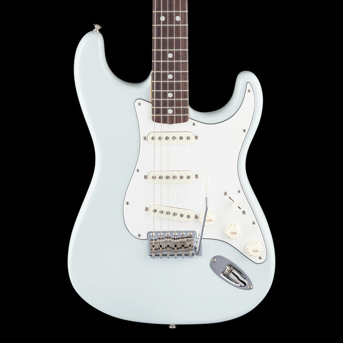Fender American Vintage II 1965 Stratocaster Round-Lam Rosewood Fingerboard Sonic Blue Front Crop