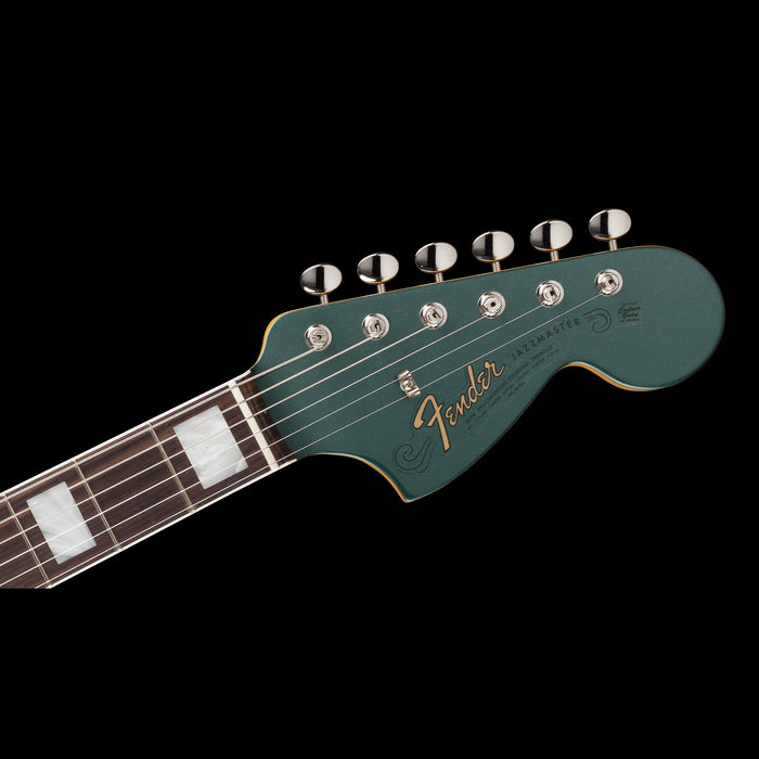 Fender American Vintage II 1966 Jazzmaster Rosewood Fingerboard Sherwood Green Metallic Headstock