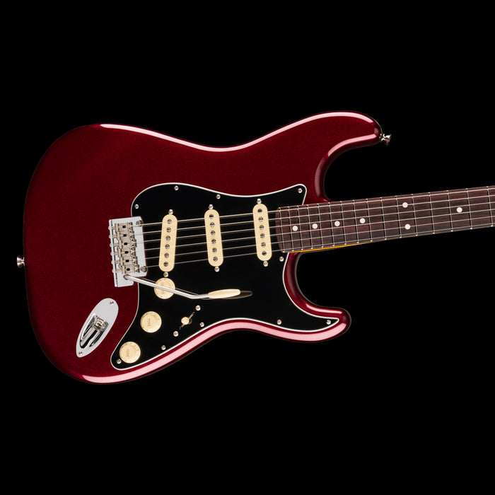 Fender American Professional Stratocaster Rosewood Oxblood Closeup Body Right 