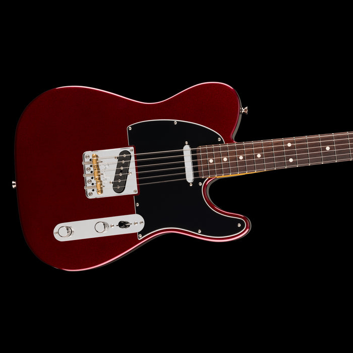 Fender American Professional Telecaster Rosewood Oxblood Closeup Body Right 