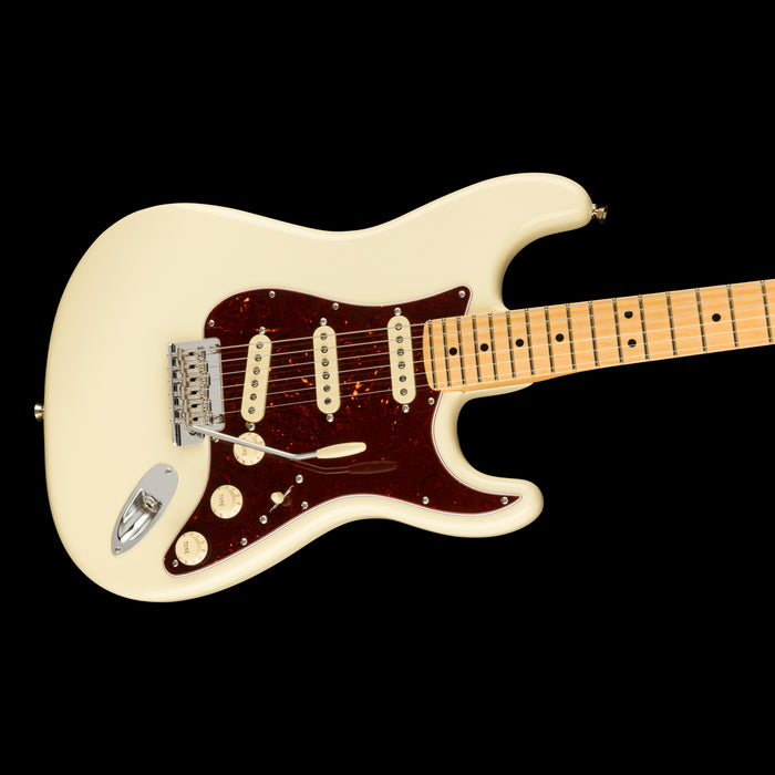 Fender American Professional II Stratocaster Maple Fingerboard Olympic White Contour Body Right