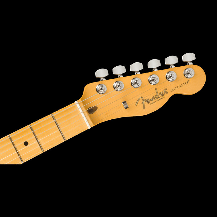 Fender American Professional II Telecaster Maple Fingerboard Butterscotch Blonde Electric Guitar Headstock Front