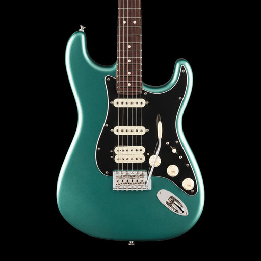 Fender American Professional Classic Stratocaster HSS Rosewood Fingerboard Faded Sherwood Green Metallic Front Crop