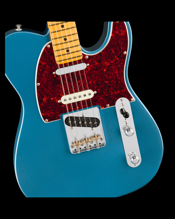 Fender American Professional Classic Hotshot Telecaster Maple Fingerboard Faded Lake Placid Blue Front Body Detail