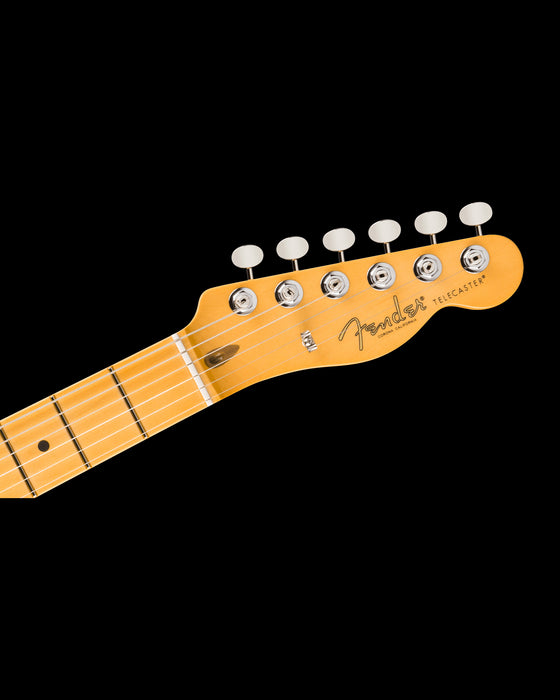 Fender American Professional Classic Hotshot Telecaster Maple Fingerboard Faded Lake Placid Blue Headstock 