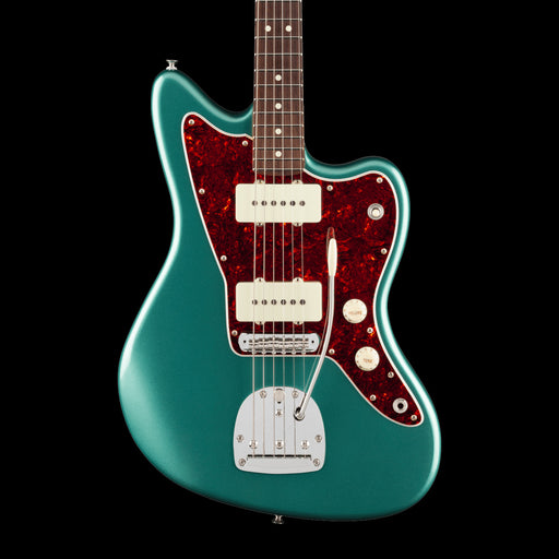 Fender American Professional Classic Jazzmaster Rosewood Fingerboard Faded Sherwood Green Metallic Front Crop