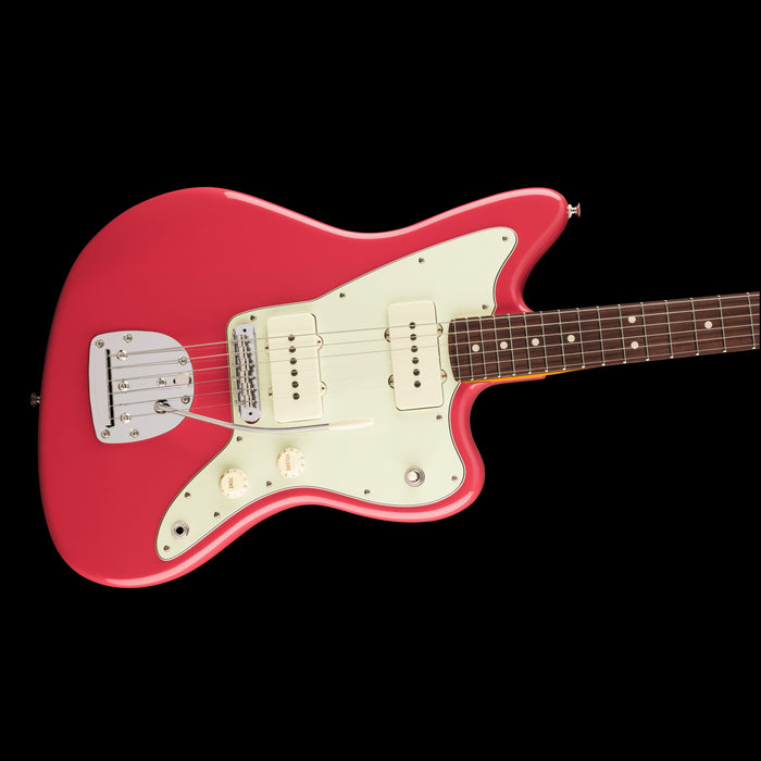 Fender American Professional Classic Jazzmaster Faded Dakota Red Closeup Body Right