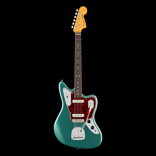 Fender American Professional Classic Jaguar Rosewood Fingerboard Faded Sherwood Green Metallic Front