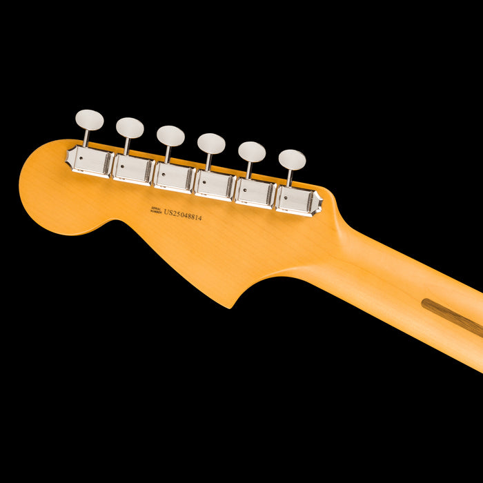 Fender American Professional Classic Jaguar Maple Fingerboard Faded Lake Placid Blue Headstock Back