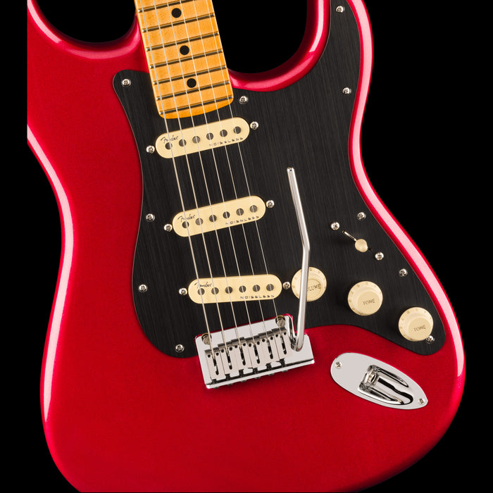 Fender American Ultra II Stratocaster Sinister Red Front Body Detail