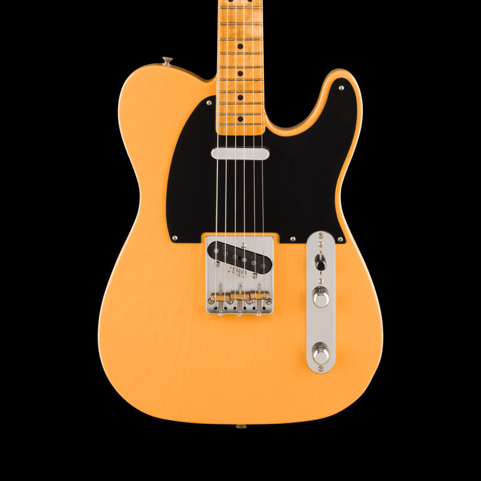 Fender 75th Anniversary Vintera Road Worn 1951 Telecaster Butterscotch Blonde Front Crop