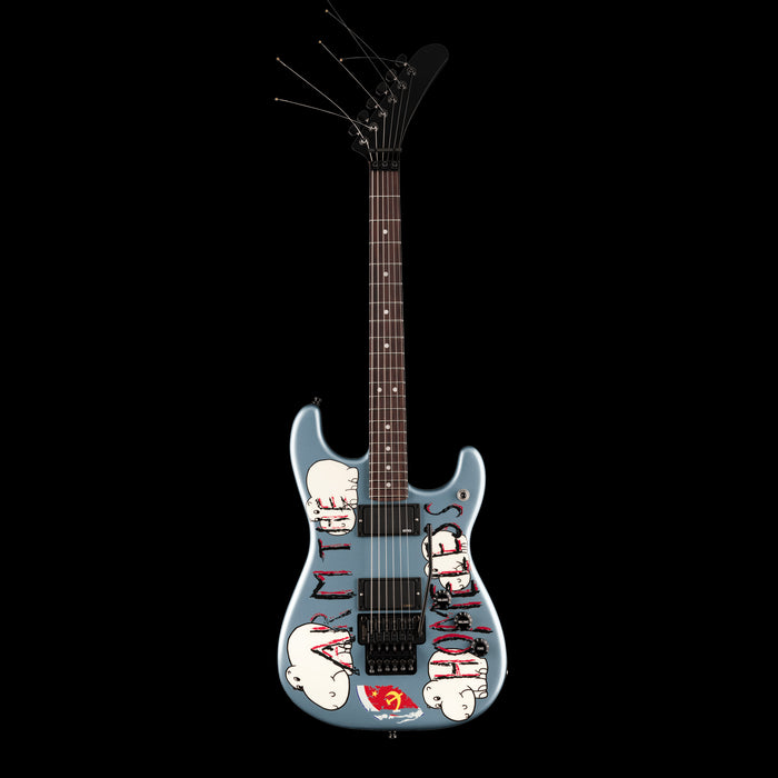 Fender Tom Morello "Arm The Homeless" Blue Ice Metallic Front