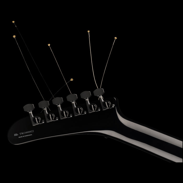 Fender Tom Morello "Arm The Homeless" Blue Ice Metallic Headstock Back