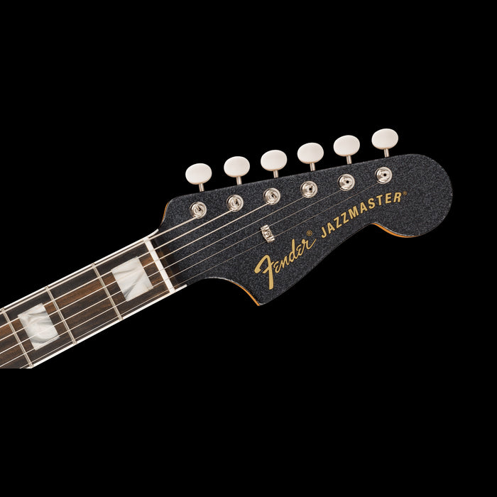 Fender Limited Edition Gold Foil Jazzmaster Black Sparkle Headstock 