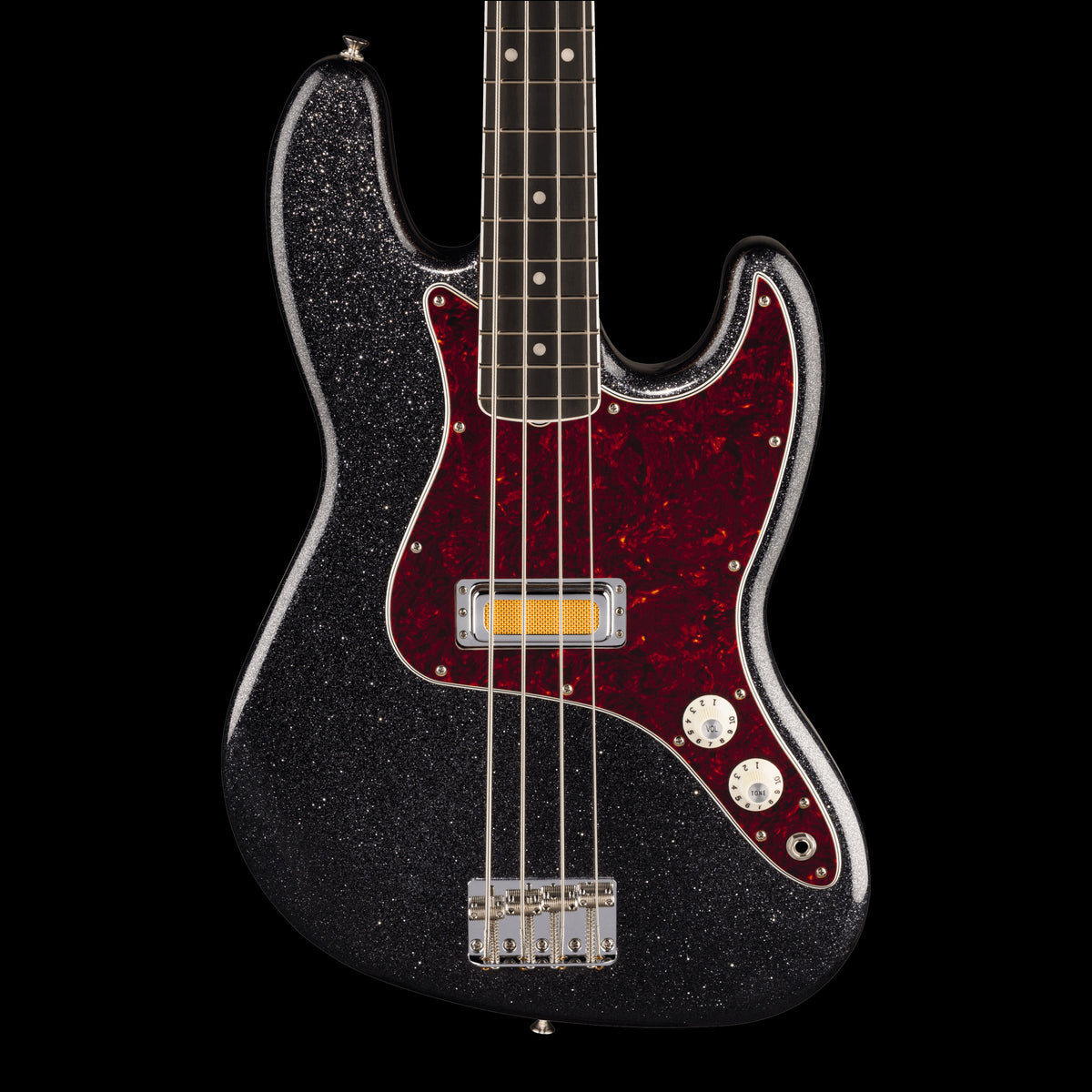 ギター BJFE Nisse F Limited Black Sparkle Fender Limited-Edition Gold Foil Jazz Bass Black Sparkle With Gig