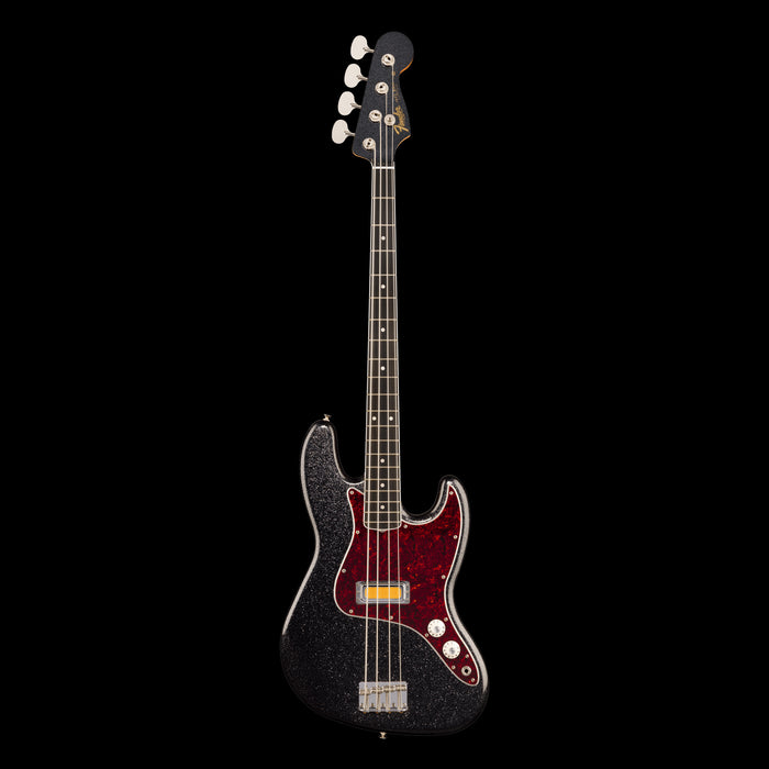 Fender Limited-Edition Gold Foil Jazz Bass Black Sparkle Front