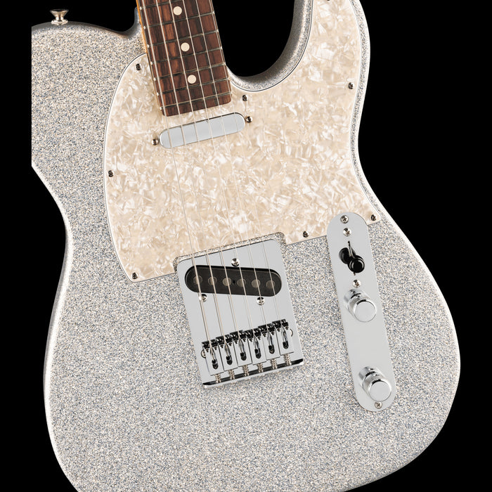 Fender Limited Edition 75th Anniversary Player II Telecaster Dimond Dust Sparkle Front Body Detail