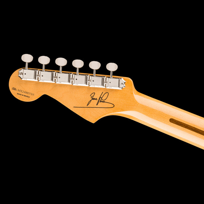 Fender Artist Series Dave Murray Signature Stratocaster 2-Tone Sunburst   Headstock Back Signature