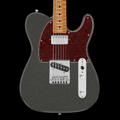 Fender Limited Edition Player II Telecaster Roasted Maple Fingerboard Charcoal Frost Metallic Front Crop