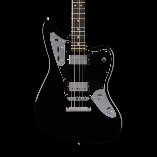 Fender Limited Edition Player Fusion Jaguar Baritone Black Front Crop 