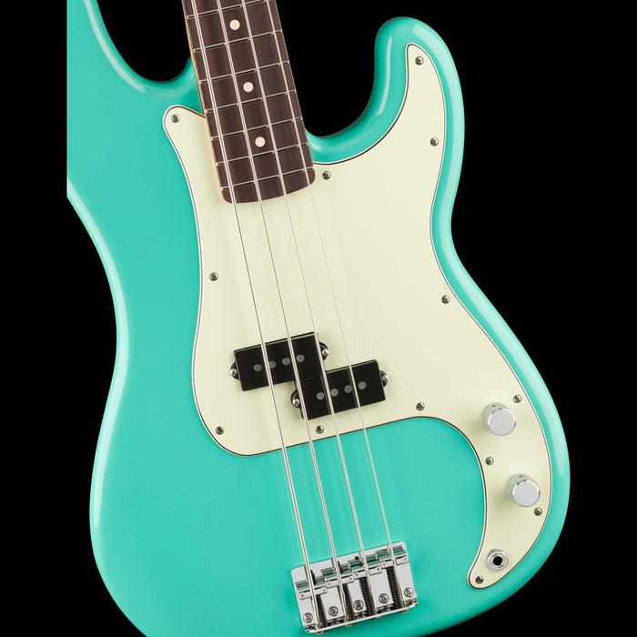Fender 75th Anniversary Player II Precision Bass Seafoam Green Front Body Detail