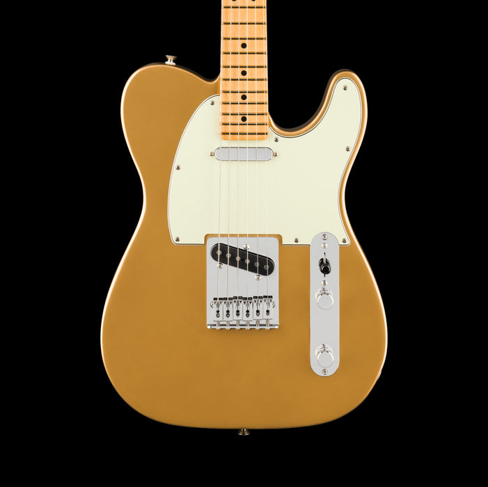 Fender 75th Anniversary Player II Telecaster Aztec Gold Front Crop