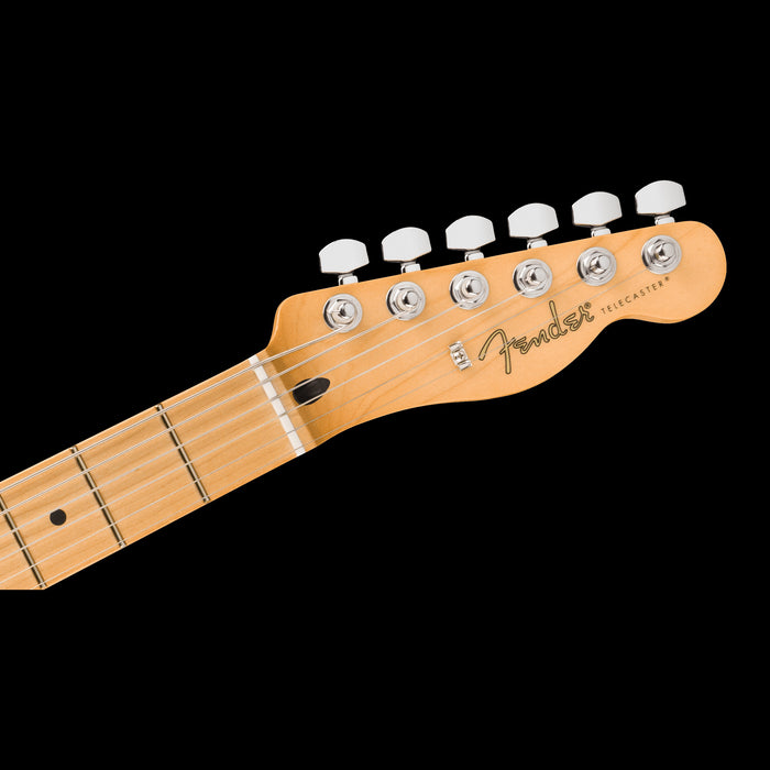Fender 75th Anniversary Player II Baritone Telecaster Lake Placid Blue Headstock 