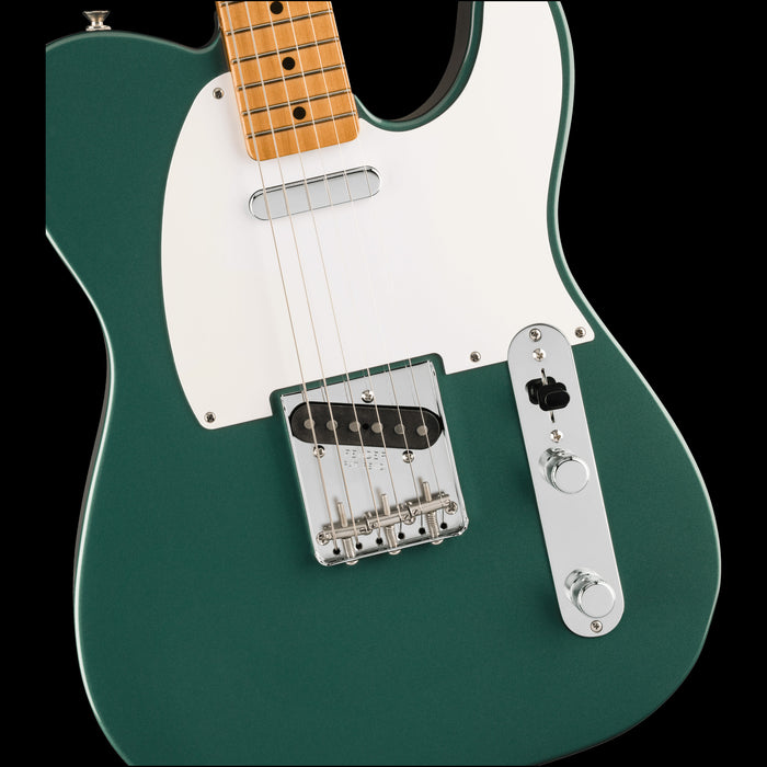 Fender Vintera III Late '50s Telecaster Sherwood Green Metallic Front Body Detail 