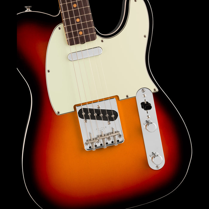 Fender Limited Edition Vintera III Early '60s Telecaster Custom 3-Color Sunburst Front Body Detail 