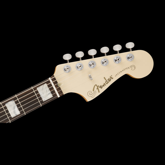 Fender Limited Kim Gordon Jazzmaster Olympic White Headstock Front