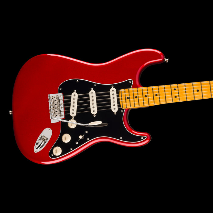 Fender Limited Edition American Professional Classic Silent System Stratocaster Candy Apple Red Closeup Body Right